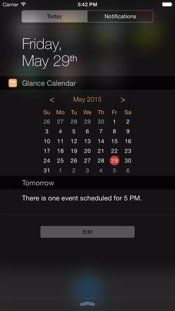 Captures d'écran de Glance Calendar