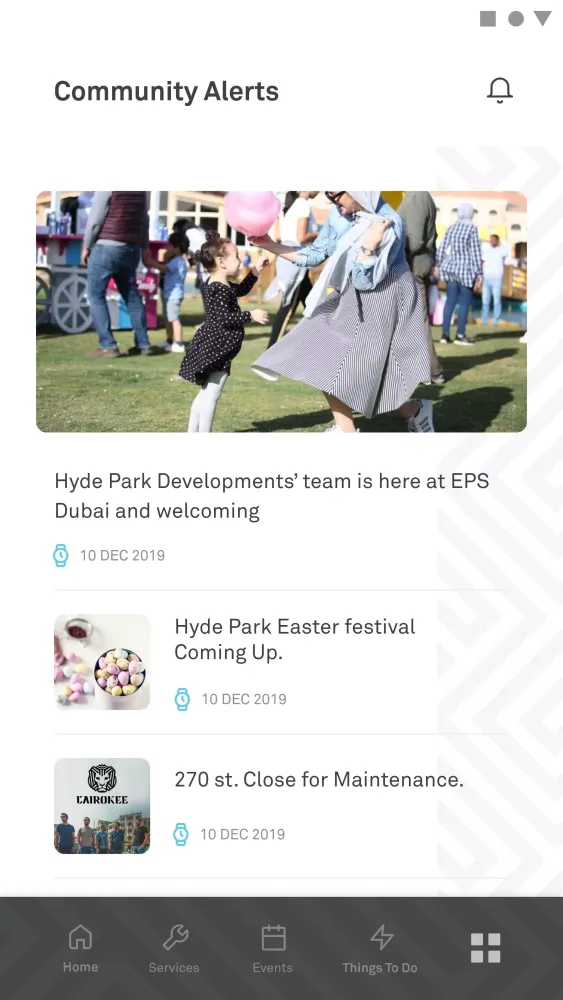 ภาพหน้าจอของ Hyde Park Community