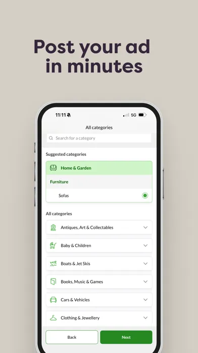 Скриншоты Gumtree: Find local ads & jobs