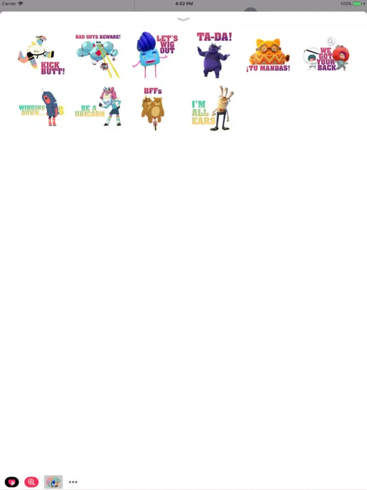 ภาพหน้าจอของ Stickers for a Cure - PBTF iPad 