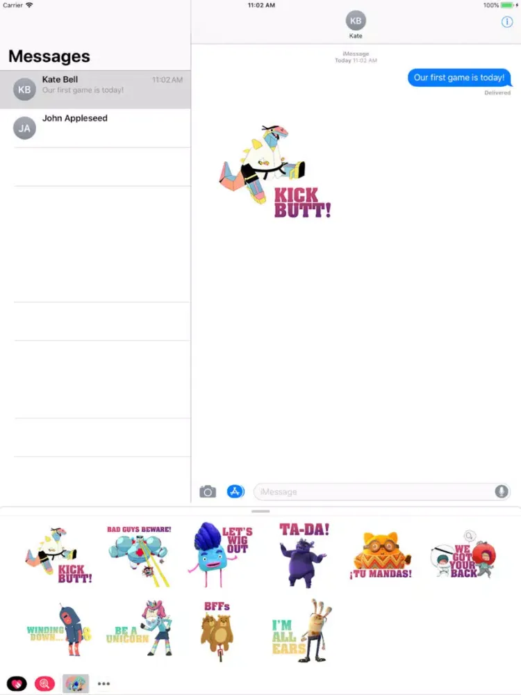 ภาพหน้าจอของ Stickers for a Cure - PBTF iPad 