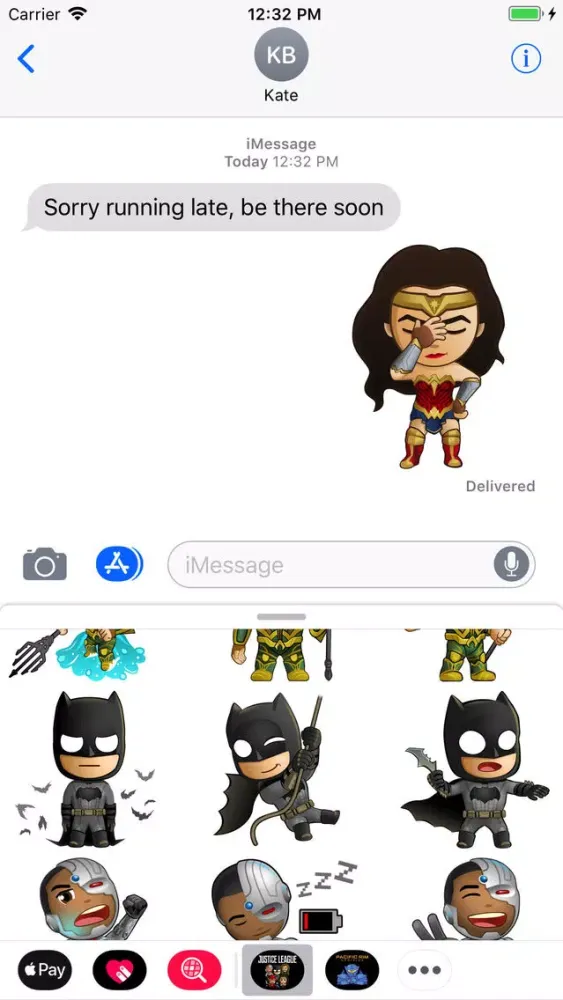 Capturas de tela do Justice League Sticker Pack