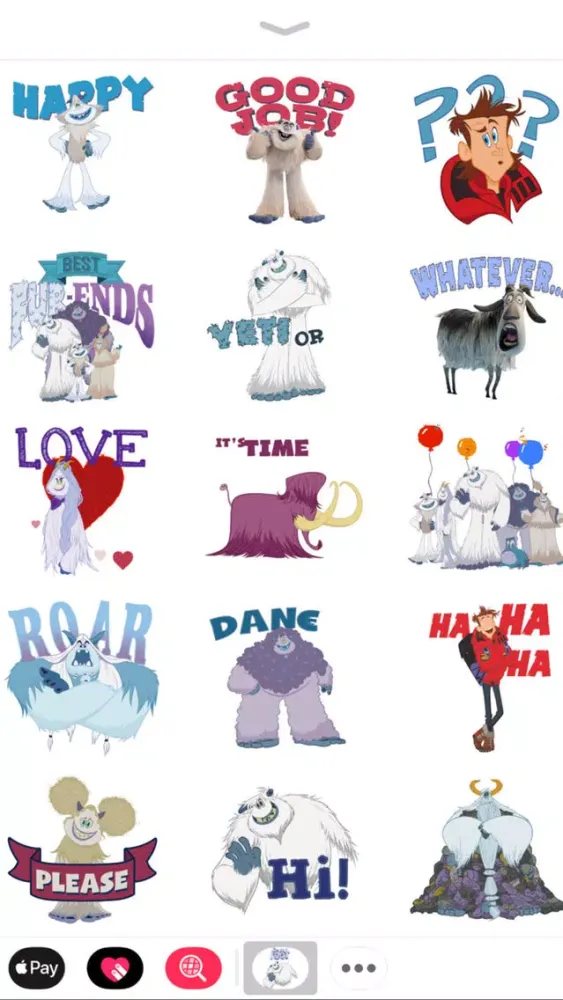 Smallfoot Emoji Stickers Screenshots