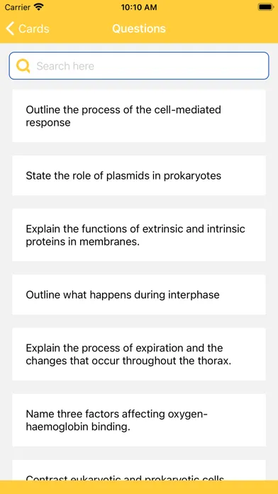 Скриншоты A-Level Biology Flashcards Pro
