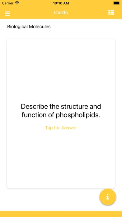 Скриншоты A-Level Biology Flashcards Pro