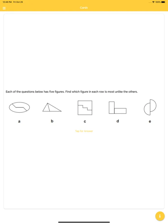 صور Non-verbal Reasoning Questions iPad 
