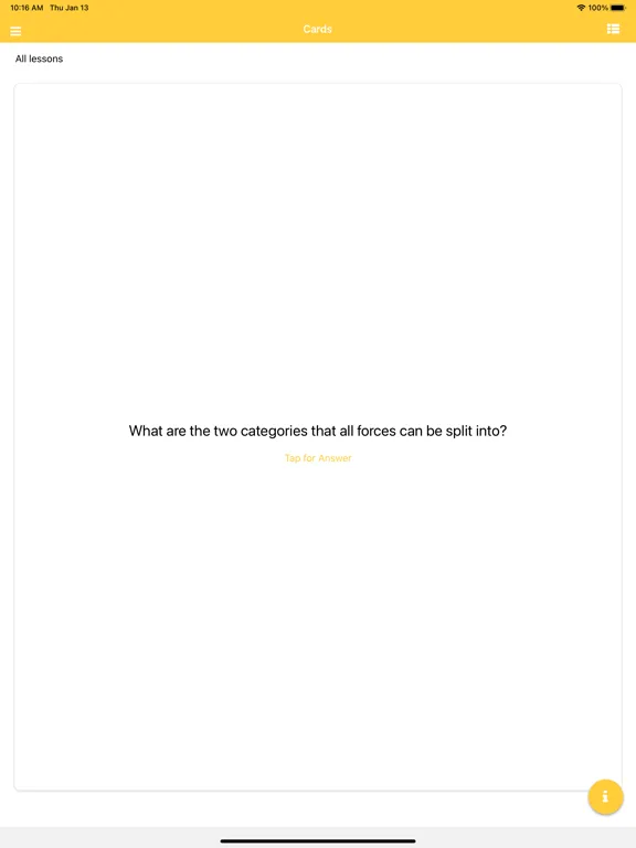 صور GCSE Physics Flashcards Pro iPad 