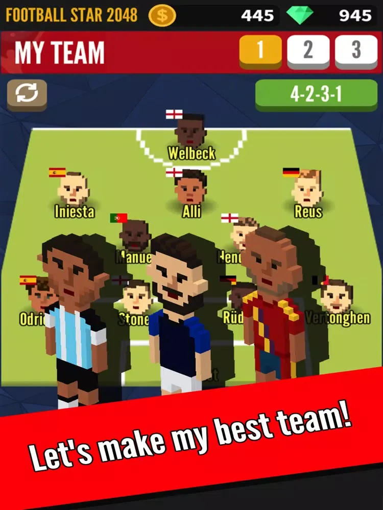 Football Star 2048 iPad  Screenshots