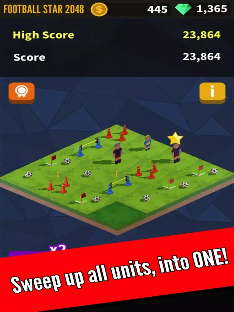 Football Star 2048 iPad  Screenshots