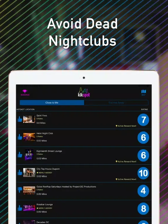 Seek Bars & Clubs with Kikspot iPad  স্ক্রিনশট