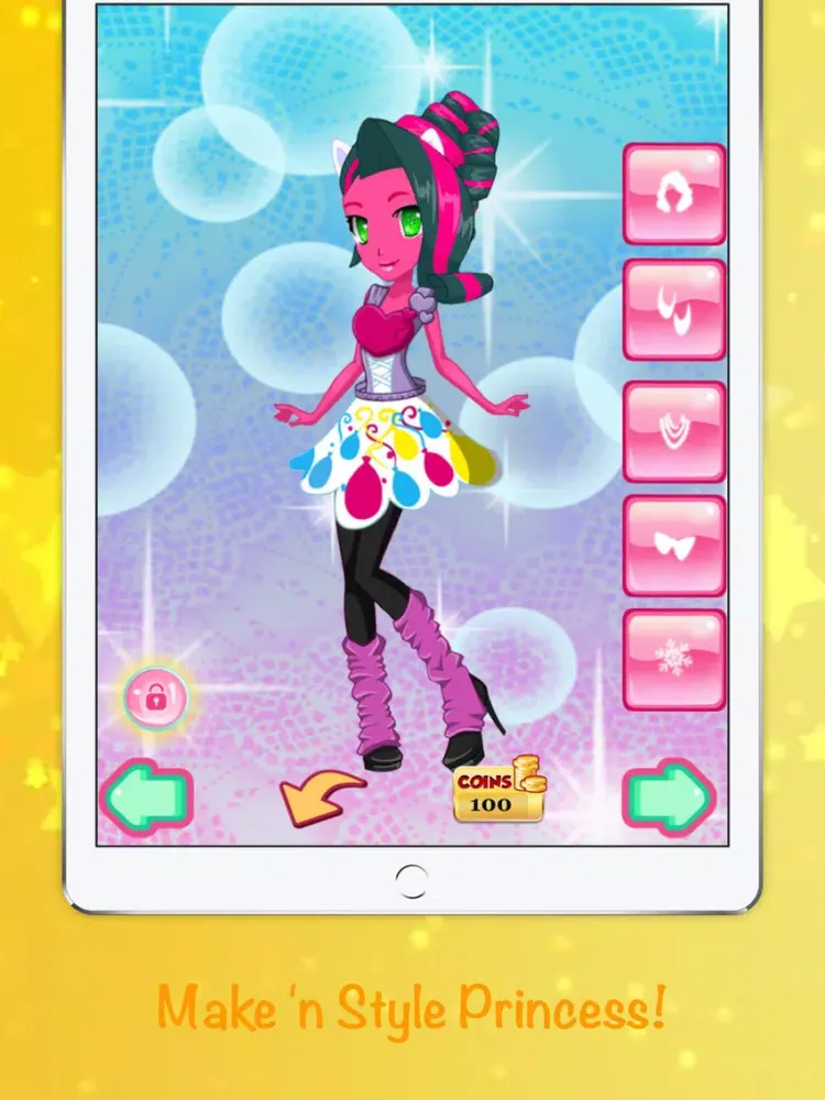 Anime Angel Girl Dress Up : Cute Princess Make Up iPad 应用截图