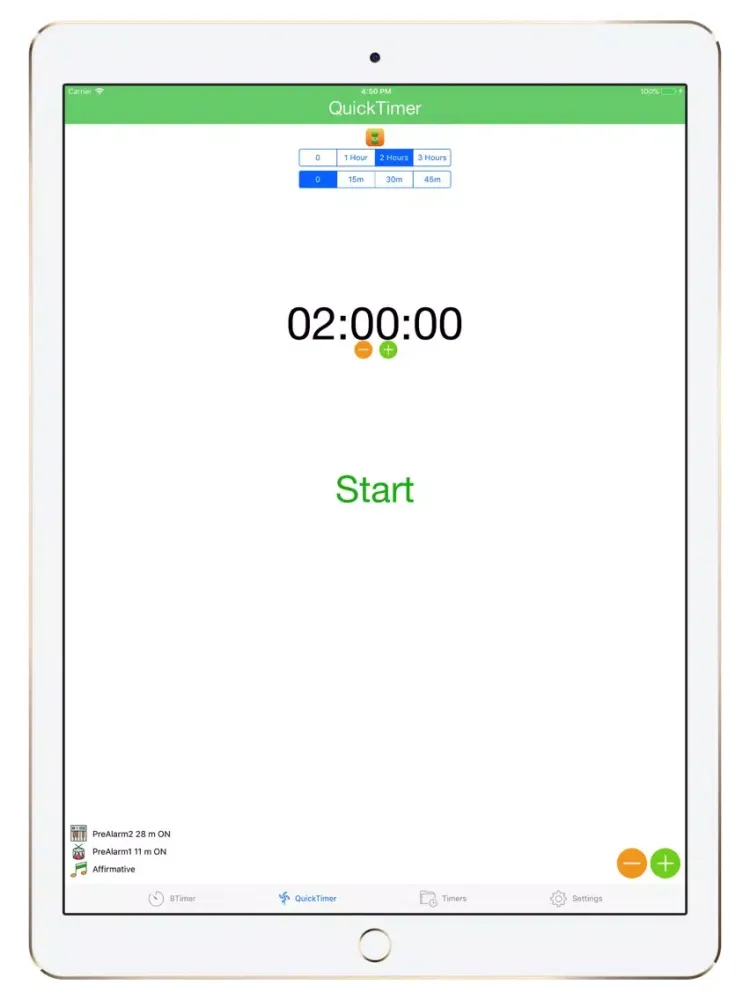 8Timer iPad  स्क्रीनशॉट
