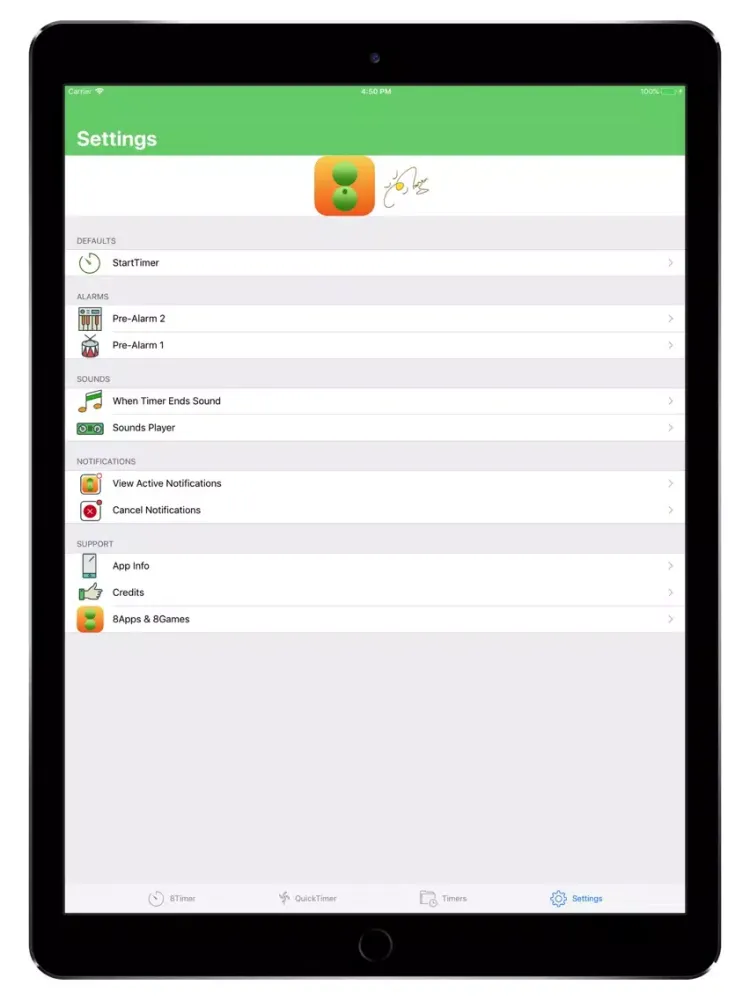 8Timer iPad  स्क्रीनशॉट