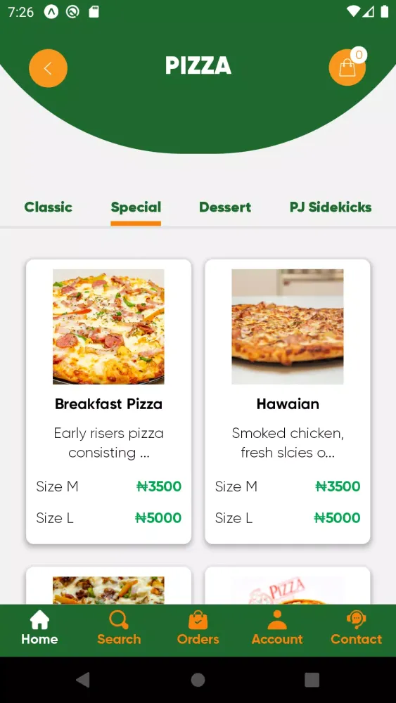 Ảnh chụp màn hình của Pizza Jungle