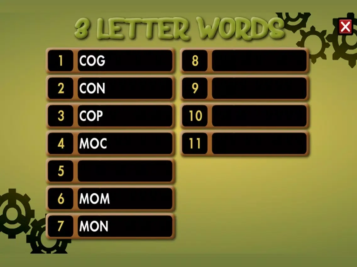 Zrzuty ekranu Word Grinder iPad 