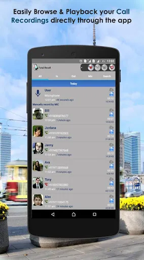 ภาพหน้าจอของ Call Recorder