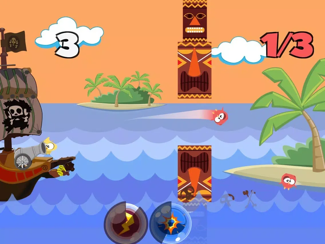 Tangkapan skrin Smashy Bird and Angry Pirate iPad 
