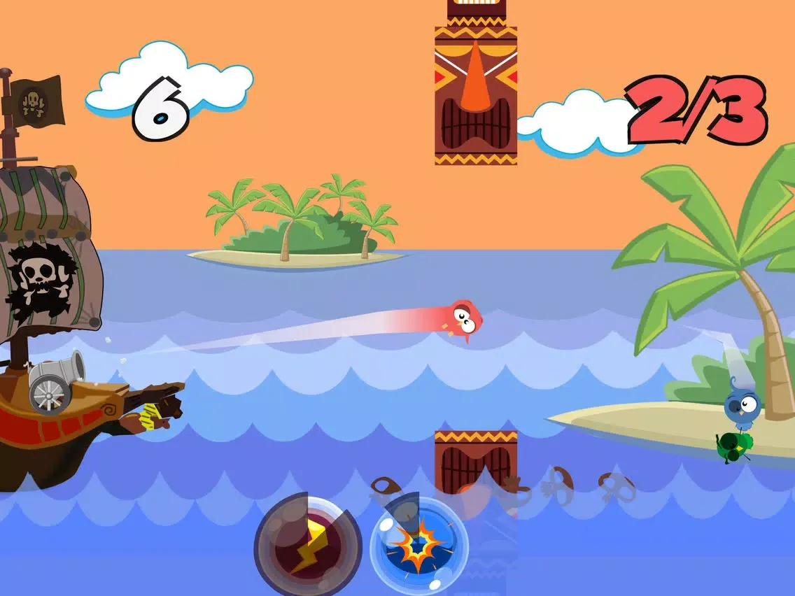 Tangkapan skrin Smashy Bird and Angry Pirate iPad 