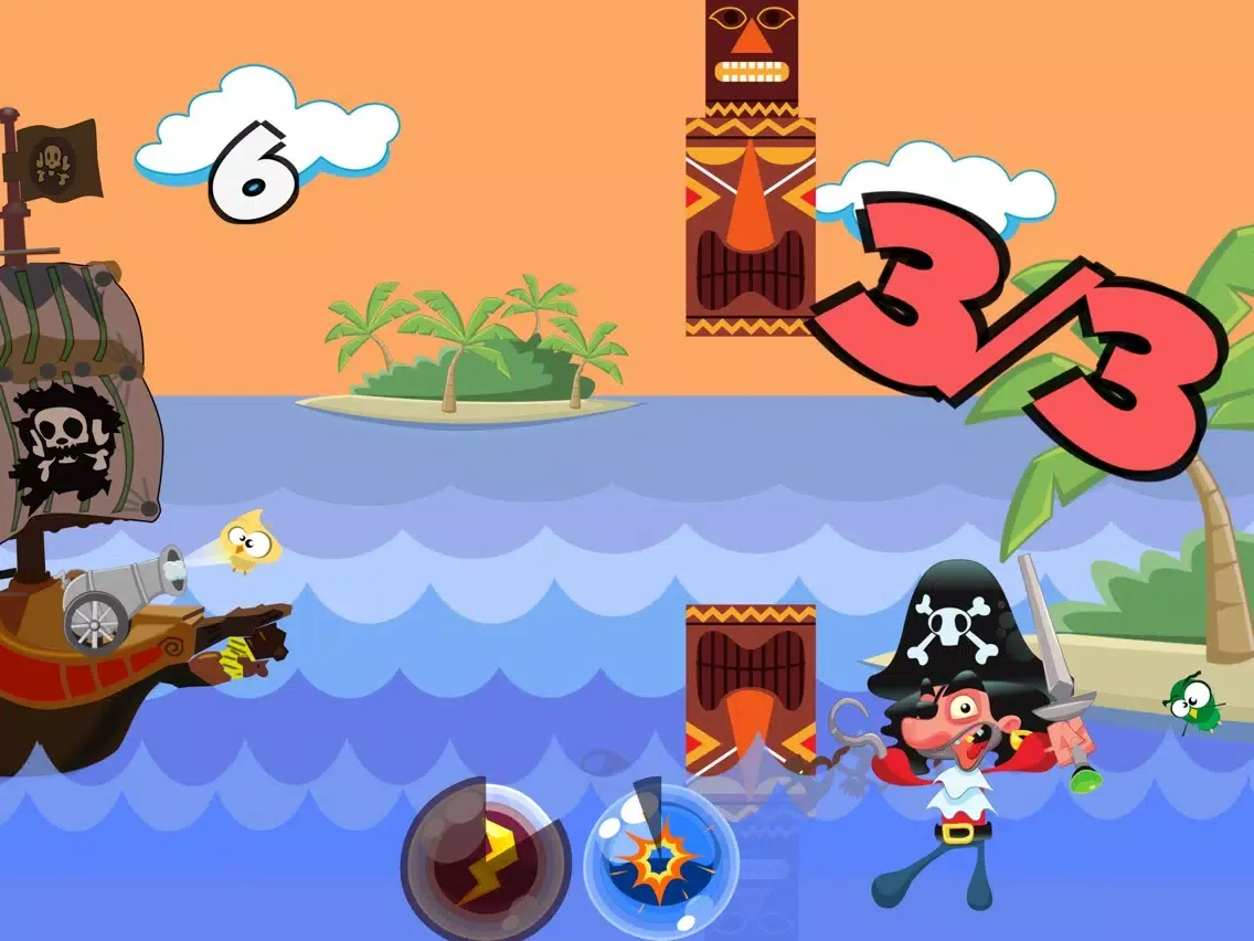 Tangkapan skrin Smashy Bird and Angry Pirate iPad 
