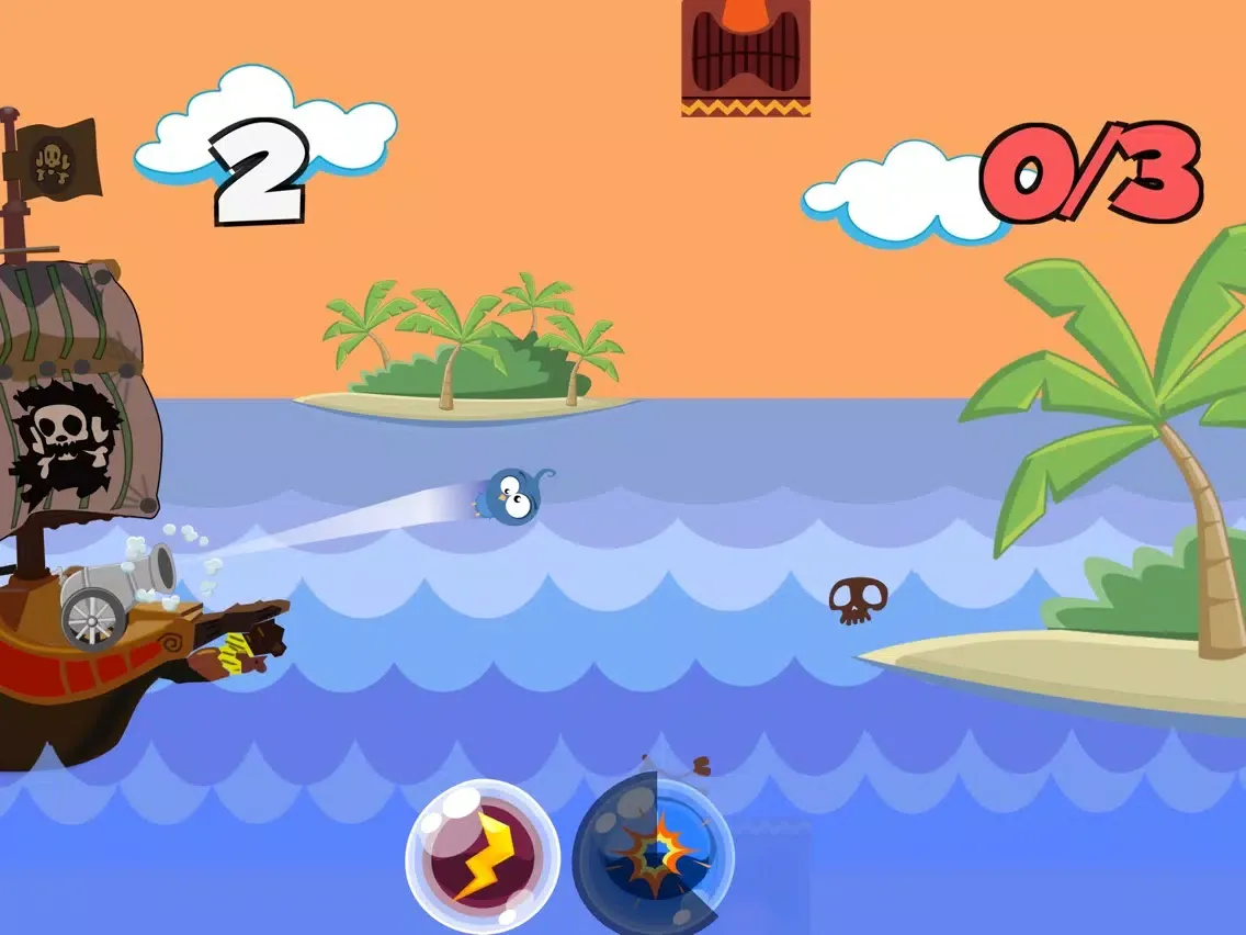 Tangkapan skrin Smashy Bird and Angry Pirate iPad 