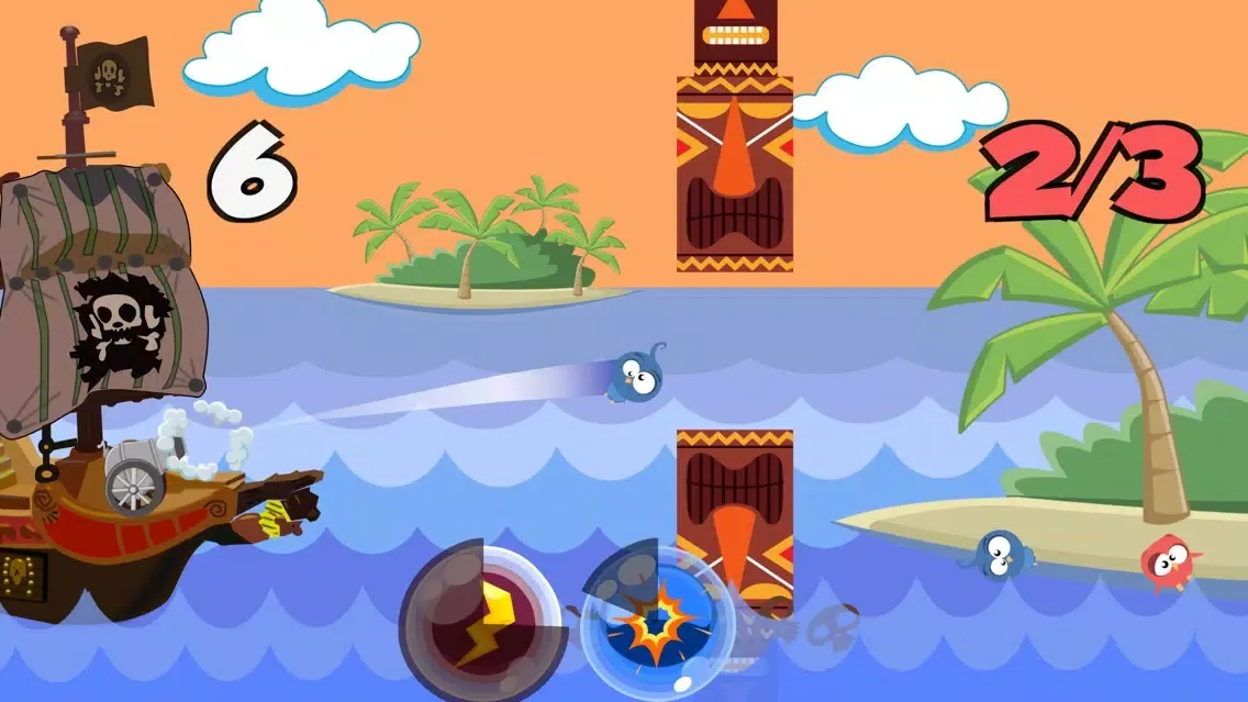 Tangkapan skrin Smashy Bird and Angry Pirate
