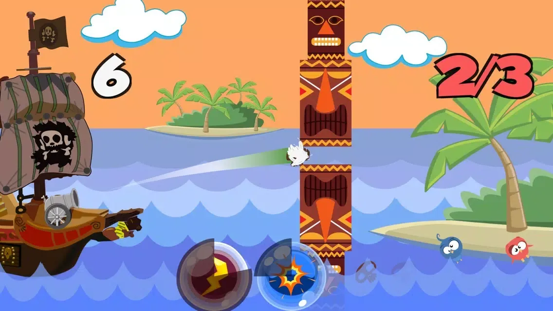 Tangkapan skrin Smashy Bird and Angry Pirate