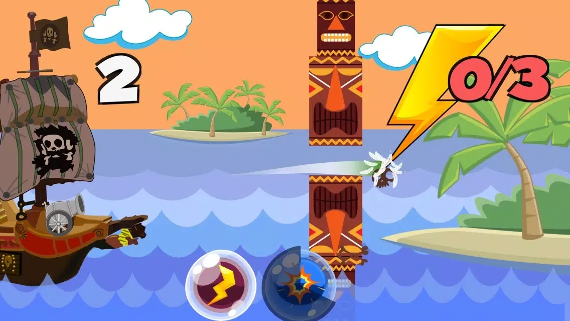 Tangkapan skrin Smashy Bird and Angry Pirate