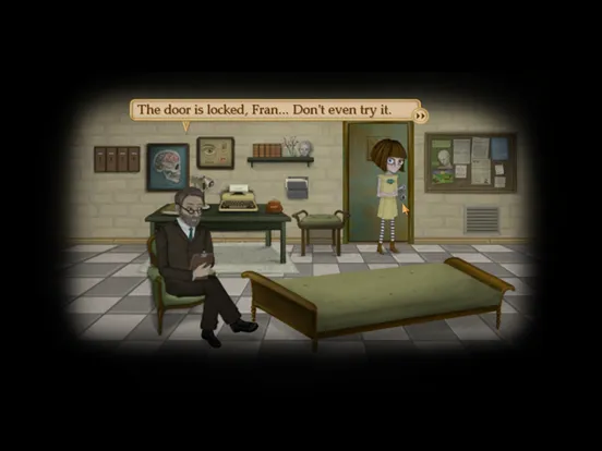 Tangkapan skrin Fran Bow Chapter 1 iPad