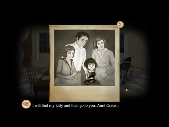 Tangkapan skrin Fran Bow Chapter 1 iPad