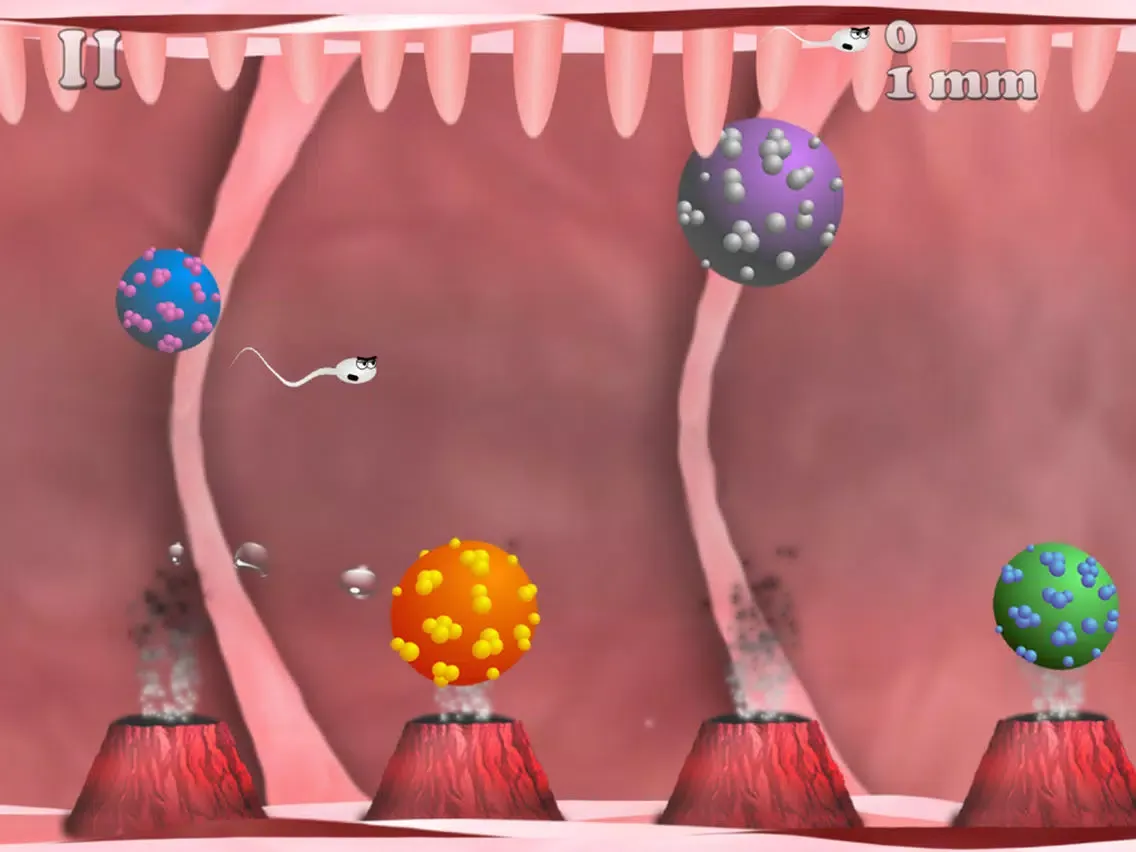 Jizz The Sperm Cell Game iPad  Screenshots