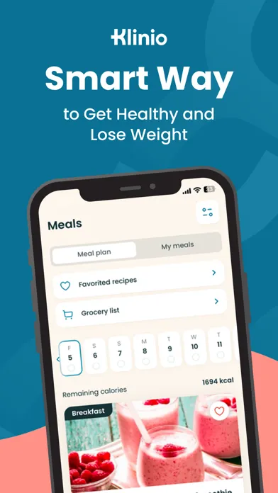 Klinio: Health & Weight Loss Screenshots