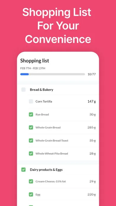Скриншоты Perfect Body - Meal planner