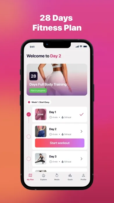 YzyFIT: female fitness at home应用截图