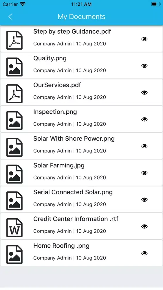 Capturas de tela do kiloWatt Solar