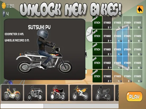 ภาพหน้าจอของ Wheelie Bike iPad 