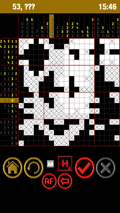 Tangkapan layar Nonogram 3