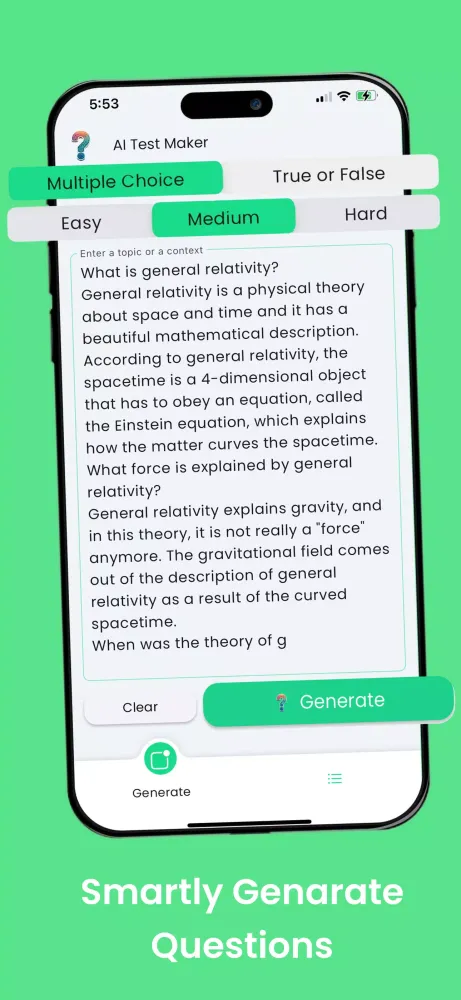 Zrzuty ekranu Quiz Maker Ai: Quizzes Creator