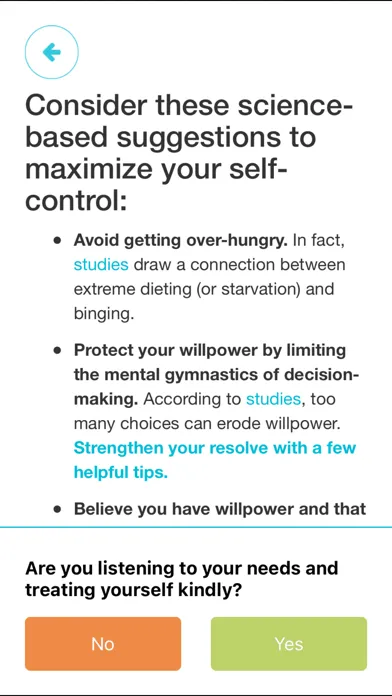Tangkapan skrin In The Moment - Mindful Eating