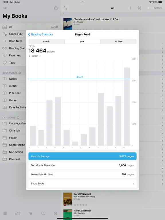 Tangkapan layar BookBuddy: My Library Manager iPad 