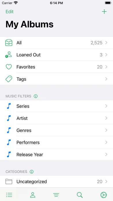 MusicBuddy: Vinyl & CD Catalog Screenshots