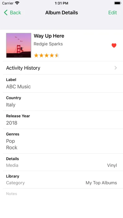MusicBuddy: Vinyl & CD Catalog Screenshots