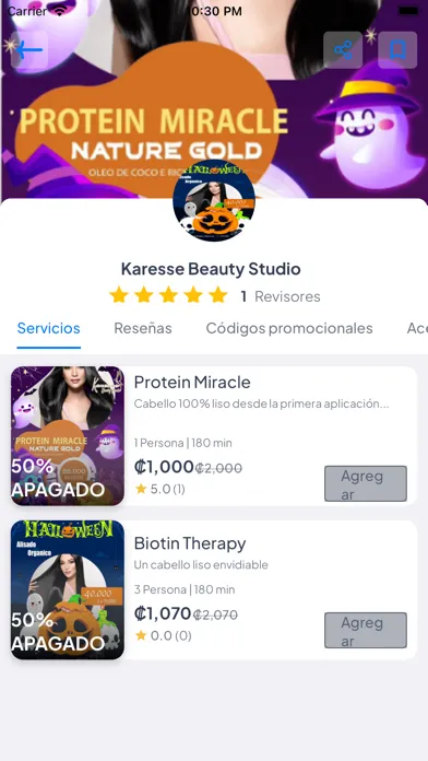 Tangkapan layar Kimii Servicios Cliente