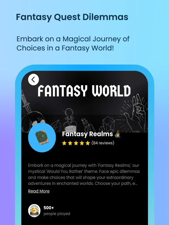 PartyDeck - Would You Rather iPad  Screenshots