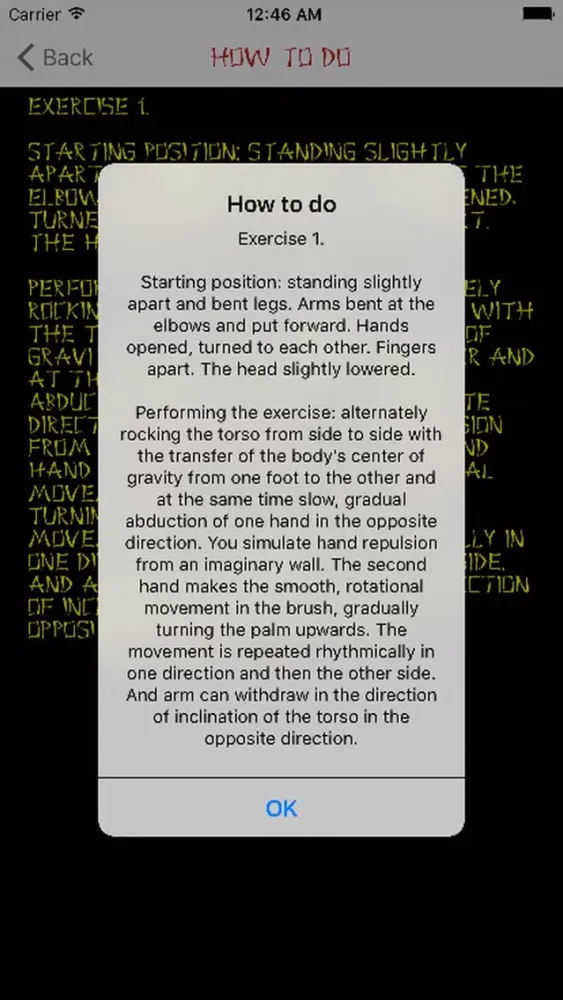 Zrzuty ekranu Taoist exercises