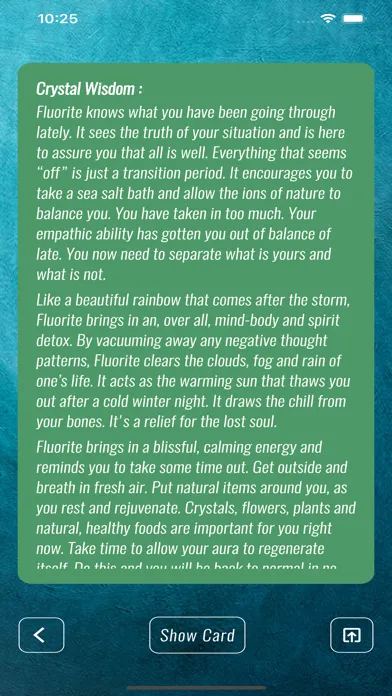 Captures d'écran de Crystal Medicine Wisdom-Oracle