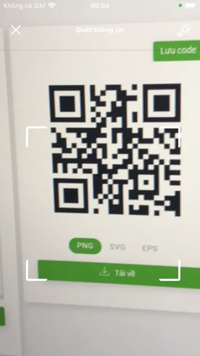 Tangkapan skrin Barcode 2D