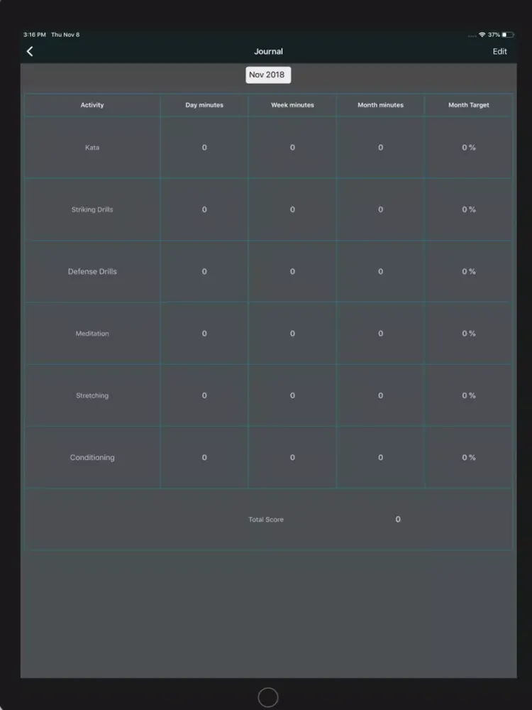 Tangkapan layar Kaizen Dojo iPad 
