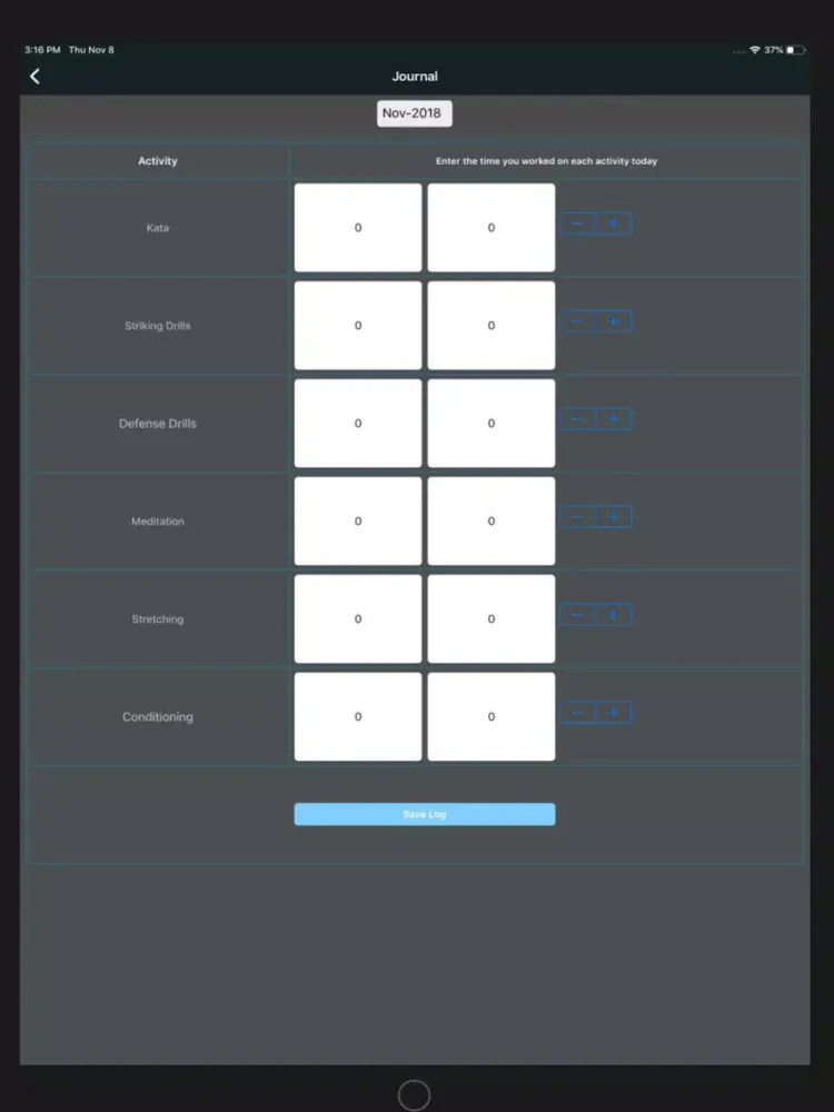 Tangkapan layar Kaizen Dojo iPad 