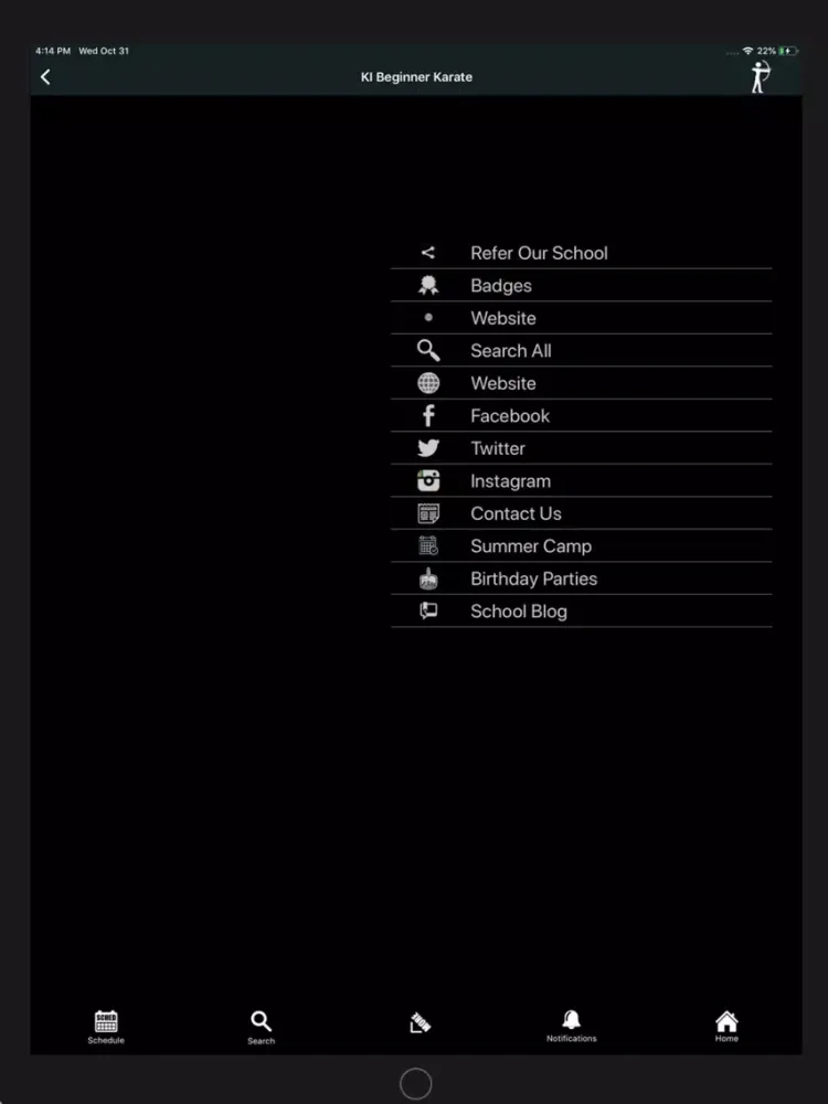 Karate International Coach iPad 應用截圖