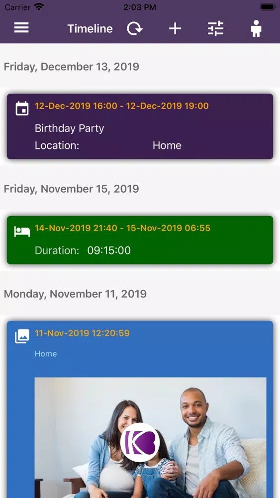 KinaUna Xamarin スクリーンショット